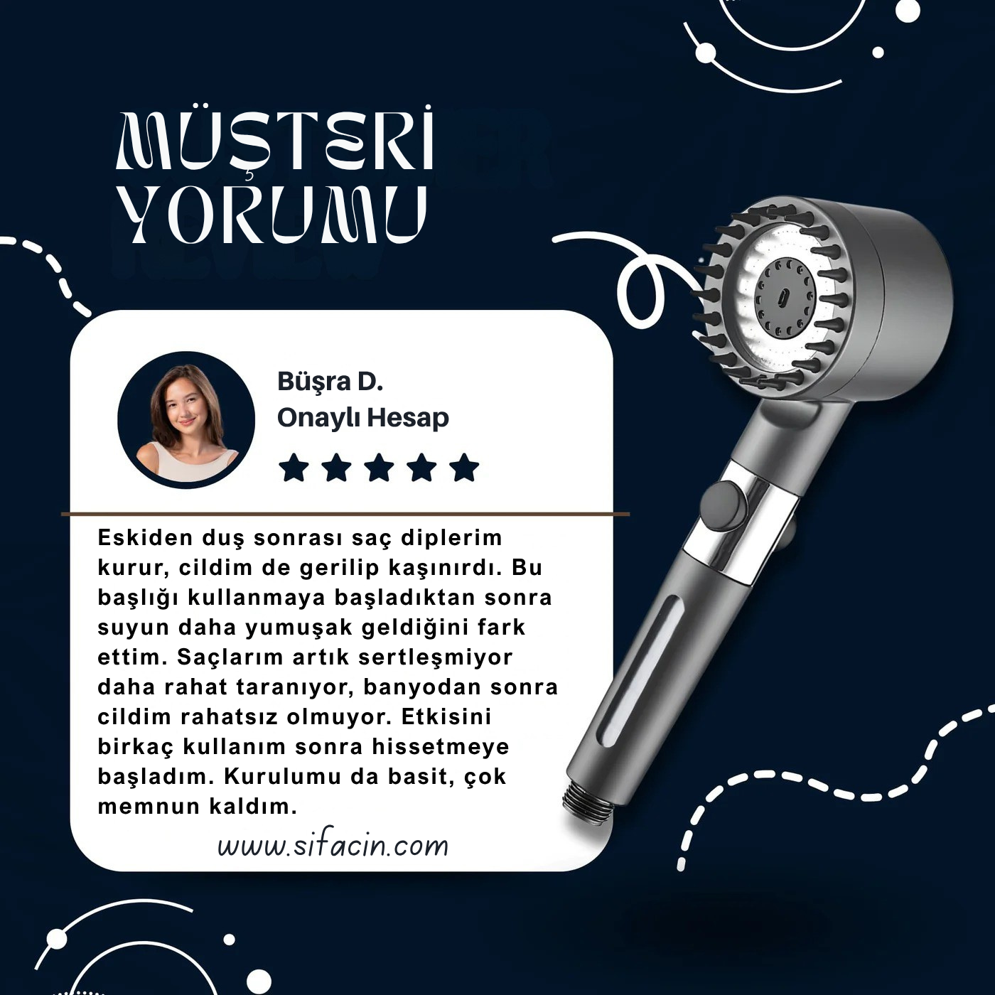 3 FONKSİYONLU FİLTRELİ DUŞ BAŞLIĞI